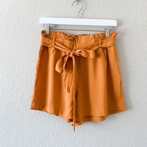 Charlotte Russe Marigold Shorts with Belt, M